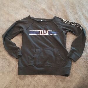NFL GIANTS Women's Sweatshirt Long Sleeve with Graphics. Sz Small